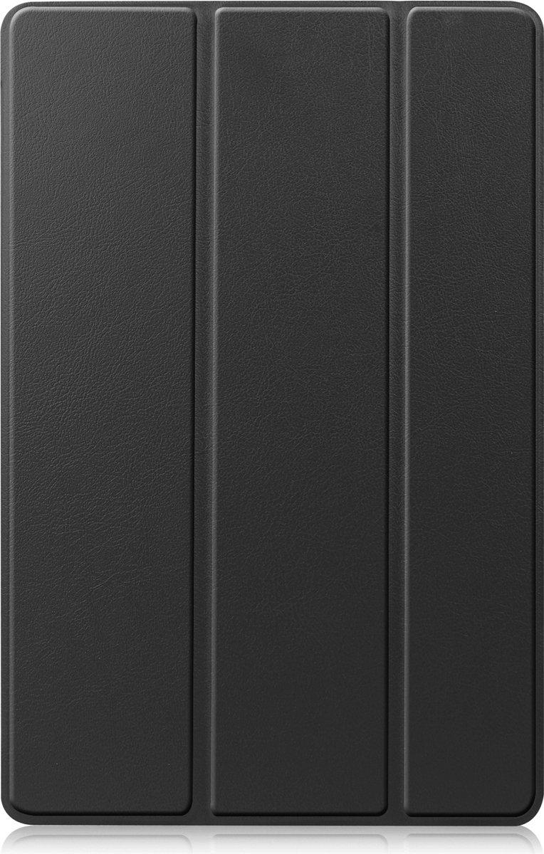 Hoes Geschikt voor Samsung Galaxy Tab S8 Plus Hoes Tri-fold Tablet Hoesje Case - Hoesje Geschikt voor Samsung Tab S8 Plus Hoesje Hardcover Bookcase - Zwart.
