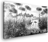 Canvas Schilderij De Natuur | 30 x 20 cm | Wanddecoratie