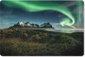 Muismat XXL - Bureau onderlegger - Bureau mat - Vestrahorn berg in IJsland - 90x60 cm - XXL muismat