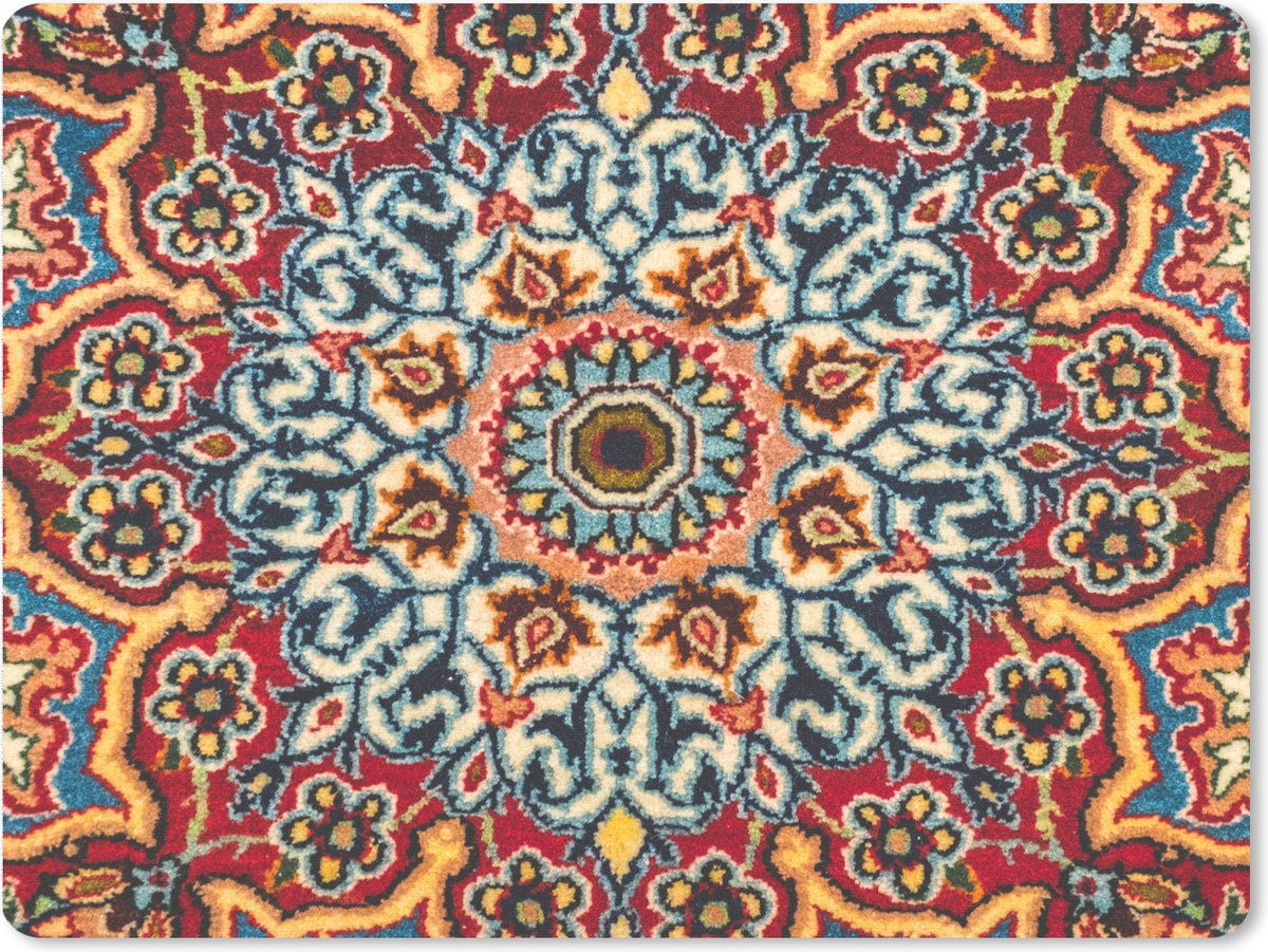 Muismat XXL 80x60 cm - Bureau onderlegger - Bureau mat Perzisch Tapijt - Mandala - Patronen - Bureaumat - Gaming mousepad xl - Bureaulegger groot - Computer deskmat