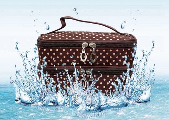 RV Products - Trousse de voyage pour cosmétiques - Trousse de maquillage avec miroir - Organisateur de maquillage - Zwart