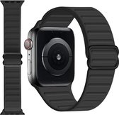Siliconen Stretch Band- Zwart - Geschikt Voor Apple Watch Series 38/40/41mm
