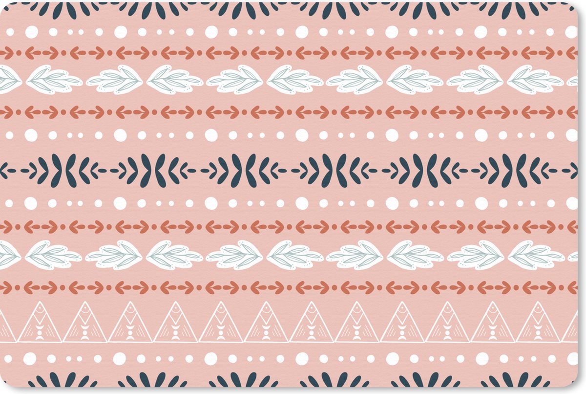 Muismat XXL 120x80 cm - Bureau onderlegger - Bureau mat Design - Meisjes - Boho - Bureaumat - Gaming mousepad xl - Bureaulegger groot - Computer deskmat