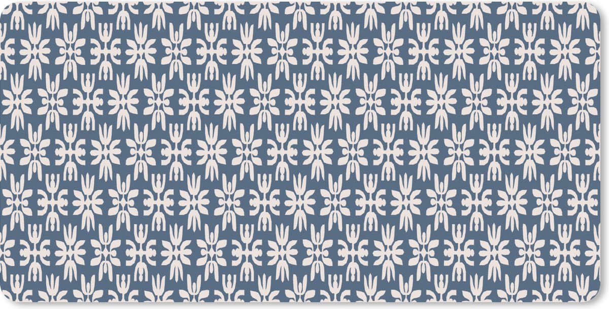 Muismat XXL 120x60 cm - Bureau onderlegger - Bureau mat Bloemen - Sneeuw - Winter - Design - Bureaumat - Gaming mousepad xl - Bureaulegger groot - Computer deskmat - Kerst - Cadeau - Kerstcadeau voor mannen en voor vrouwen