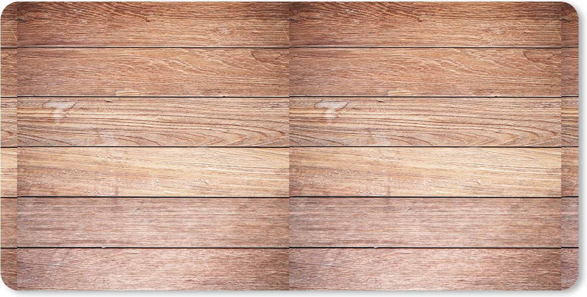 Muismat XXL 120x60 cm - Bureau onderlegger - Bureau mat Eikenhout - Planken - Patronen - Bureaumat - Gaming mousepad xl - Bureaulegger groot - Computer deskmat