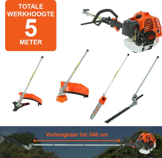 IKRA elektrische telescopische ontlaster IEAS 600 zwaardlengte 20 cm 600 W werkhoogte tot 4 m incl. schouderriem licht