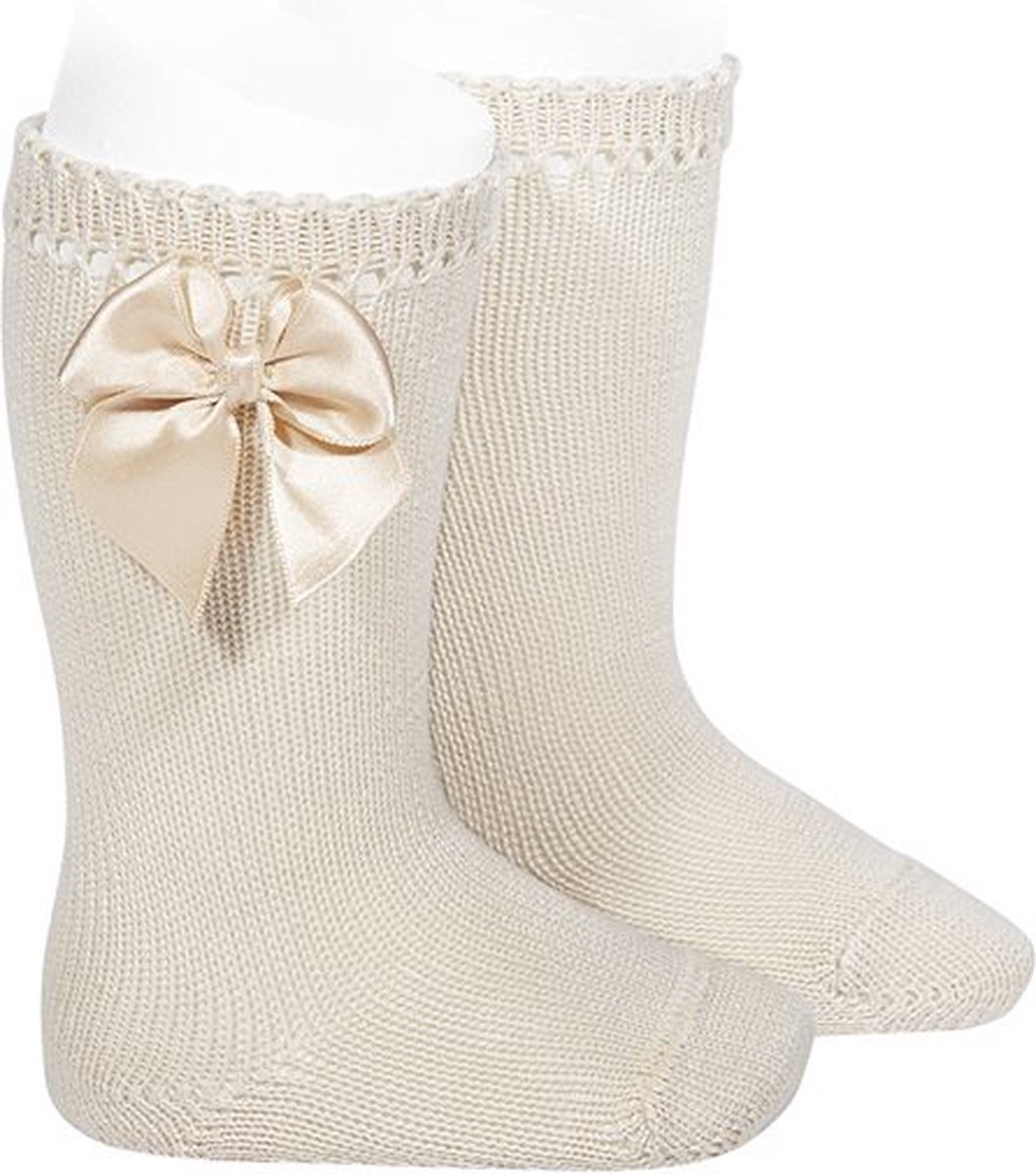 Cóndor Kniekous Cotton Strik | 2551/2 | Linen/Beige | 12-18 mnd | maat 1