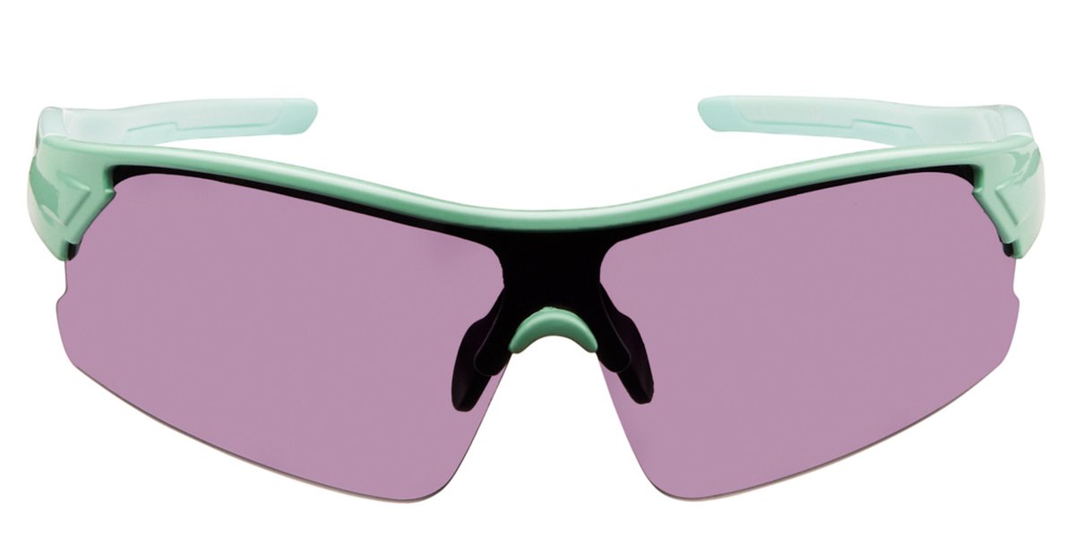 Icon Eyewear Zonnebril BLADE - Mint Groen montuur - Lichtgrijze glazen