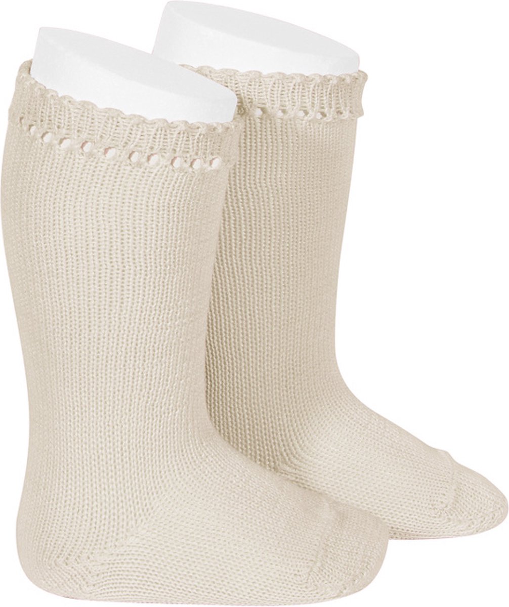 Cóndor Kniekous Cotton Strik | 2548/2 | Linen/Beige | 3-6 mnd | maat 00