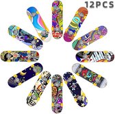 Fingerboard - 12 stuks - Uitdeelcadeau - Mini Skateboard - Vinger Skateboard