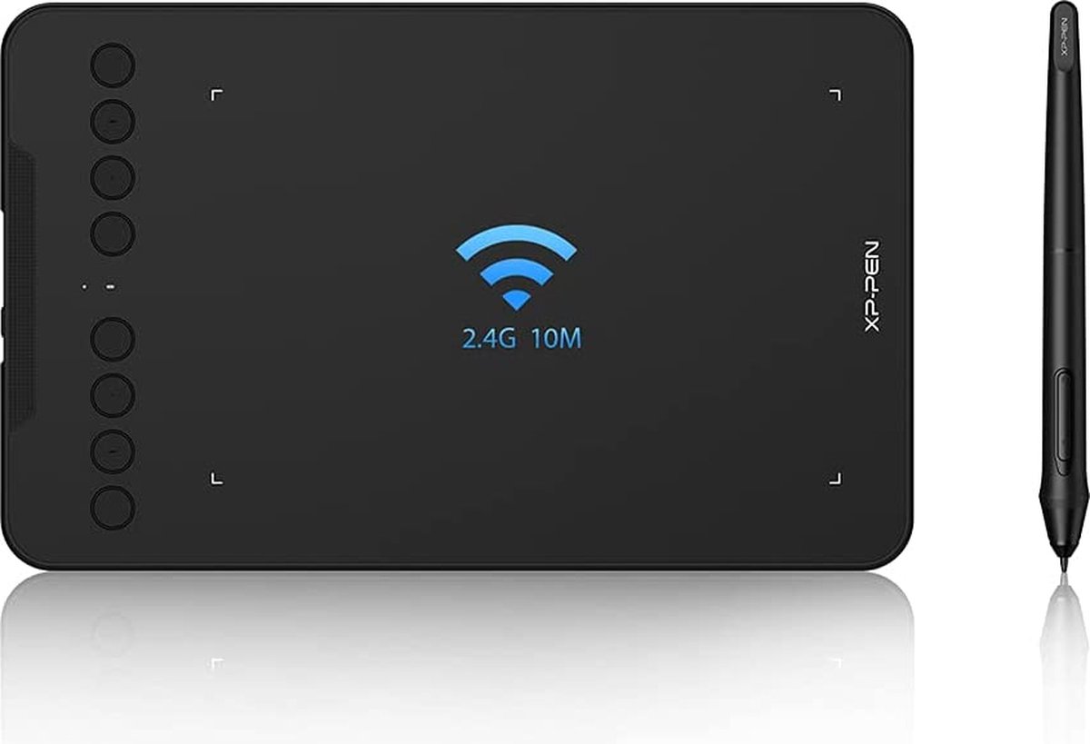 XP-PEN Deco mini7W 7x4 inch 2,4 GHz draadloze grafische tablet met passieve pen 8192 niveaus compatibel Windows Mac Android