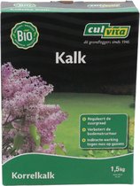 Culvita Biologische Kalk 1,5 kg Organische kalk geschikt voor Gazon, Sier- en Moestuin met indirecte werking tegen mos 15 M²