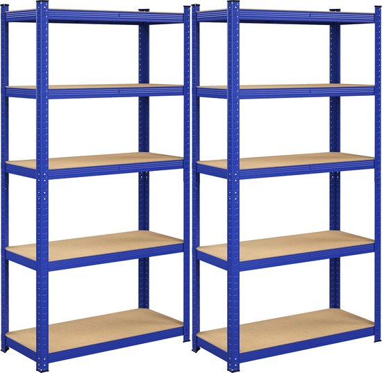 shelfplaza PRO 200x120x30 cm metal shelving unit in galvanized with 5
