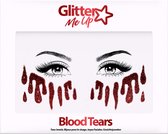 PaintGlow sticker Tattoo - Neptattoo volwassenen - Halloween outfit - "Blood Tears"