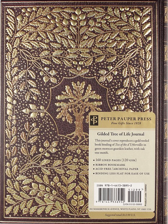 Peter Pauper Bookbound notitieboek - Gilded Tree of Life - 16x21 cm