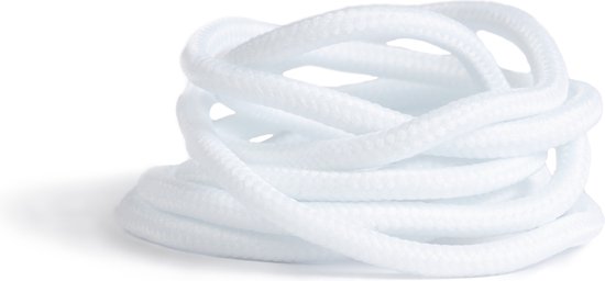 GBG Sneaker Lacets Ronds 120CM - Rond - Rond - Wit - White- Lacets