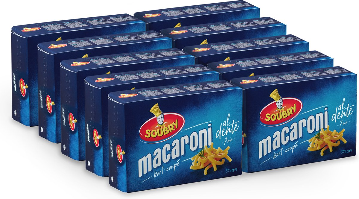 Soubry Al Dente Macaroni individuele verpakkingen van 375g
