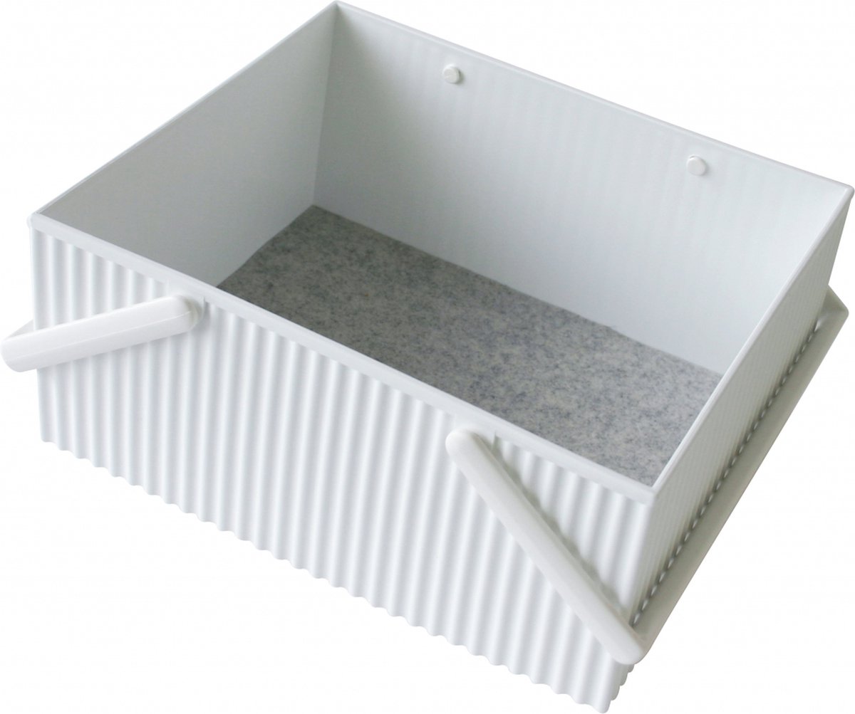 Hachiman - Opbergbox Omnioffre - draagbaar - stapelbaar- large wit