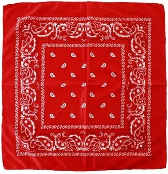 Boerenzakdoek rood – 1 luxe zakdoek – 55x55 cm - Trots op de boer - Bandana  -... | bol.com