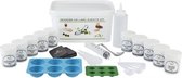 Moleculair Koken Gel Kit - Complete Set - Geleermiddelen & Verdikkers - Perfect voor Sferificatie & Gelering - Tools & Precisie Weegschaal - Professioneel & Thuisgebruik - Moderne Gastronomie - Moleculair Koken - Hersluitbare Pot - Recycled Plastic
