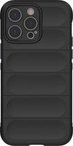 Cazy Shockproof TPU Hoesje geschikt voor iPhone 14 Pro - Zwart