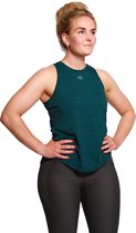 Marrald Performance - Débardeur Femme Top Halter Top Sport Shirt Yoga Fitness Course à pied - Vert Blauw Sarcelle Foncé S