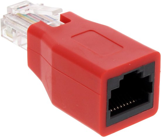InLine 69994K changeur de genre de câble RJ-45 Rouge