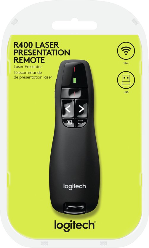 Logitech R400 - Draadloze Presenter - Zwart