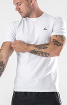 Reeva Performance Sportshirt White Mesh - Maat S - Sportshirt geschikt voor Fitness, Krachttraining en Crossfit