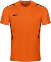 JAKO Shirt Challenge Fluo Oranje-Zwart Maat 2XL