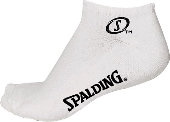 Chaussettes courtes Spalding 2 paires - White | Taille : 43-46