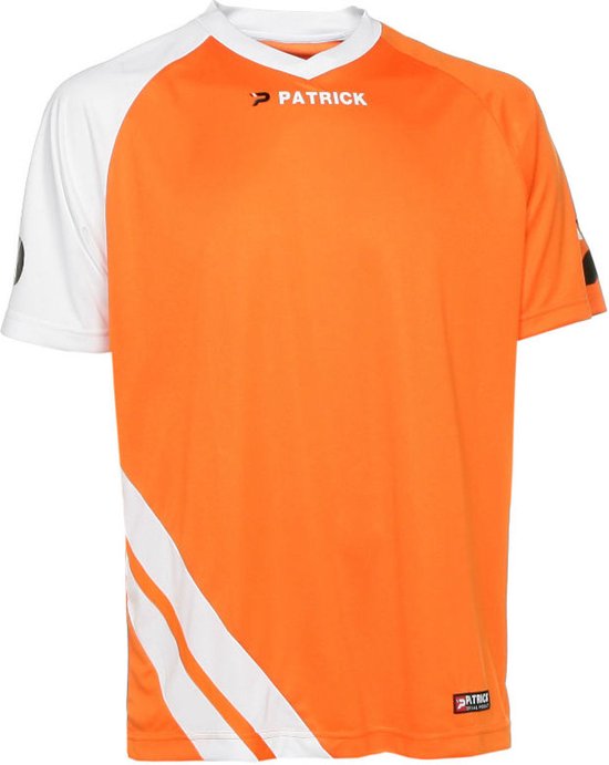 Patrick Victory Shirt Korte Mouw Heren - Oranje / Wit | Maat: 3XL