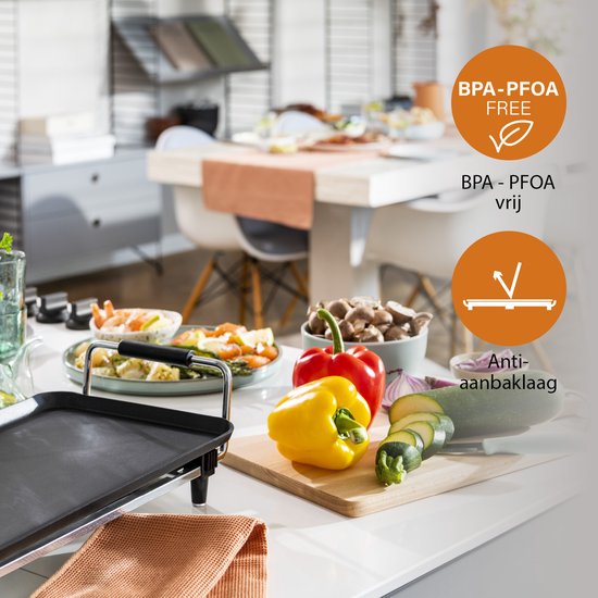 Bakplaat XXL Tristar BP-2834 – Gourmet bakplaat voor op tafel - Grillplaat  elektrisch... | bol.com