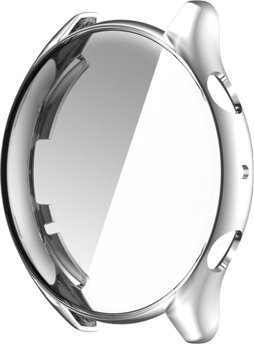 Screenprotector watch case - hoesje - geschikt voor Amazfit GTR 3 en GTR 3 Pro - zilver