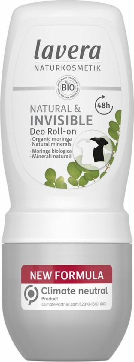 Goedkoopste Lavera Deodorant roll-on natural & invisible bio EN-IT (50ml