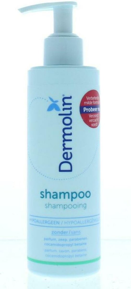 Versterken Decimale mooi zo Dermolin Shampoo - Hypoallergeen 200 ml | bol.com