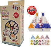 Onigiri Suhsi mal - Sushi vorm - Sushi maker Onigiri - sushi maken incl. 2 Pack - 1 Lepel -Extra bonus 12 Zakken&Stickers
