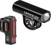 LEZYNE Kit d'éclairage Batterie Lite Pro 115 + Strip Drive