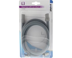 Scanpart afvoerslang set voor condensdroger 1.5 meter - Flexibel - 8 en 10 mm aansluiting - Met terugslagklep en slangklemmen - Geschikt voor AEG Beko Bosch Samsung Siemens Whirlpool - Universeel