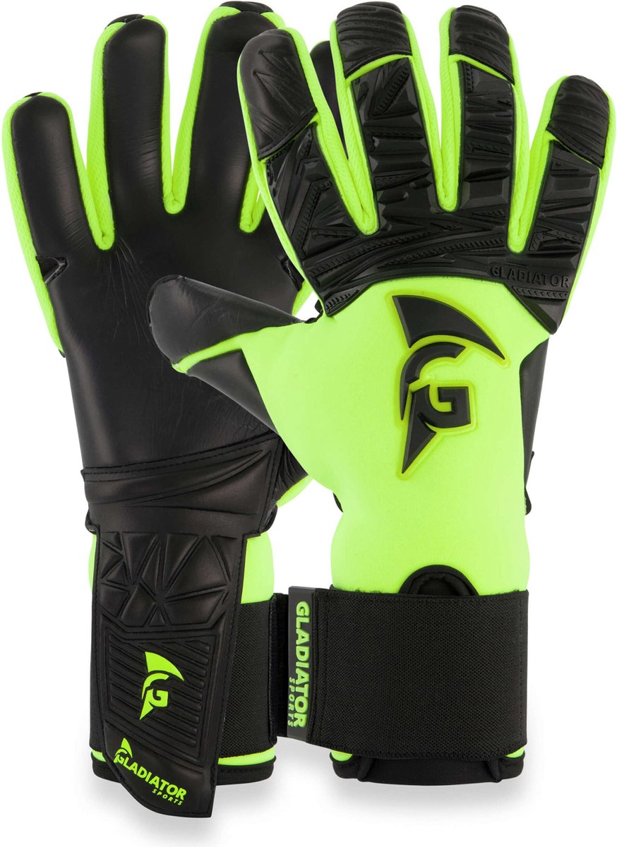 Gladiator Sports Yellow King Keepershandschoenen - Maat 9
