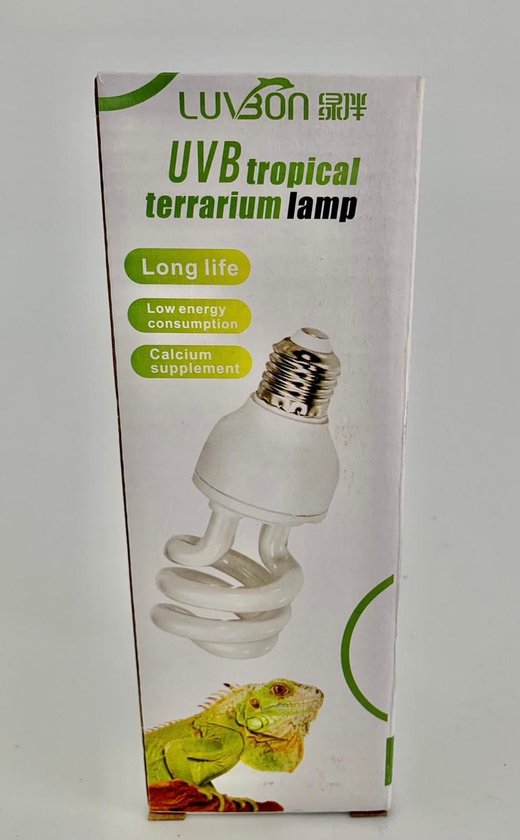 UVB - terrarium lamp - 13 watt - UVB 10.0 - reptielenlamp - spiraallamp - Merkloos