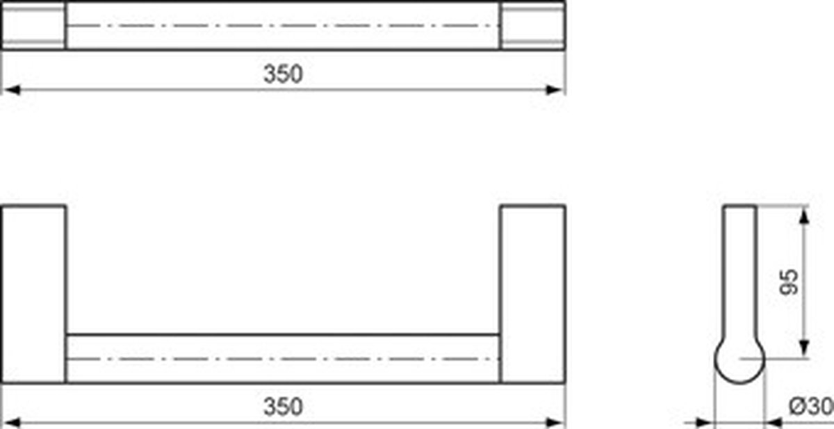 Ideal Standard Connect Wandgreep 35Cm Chroom