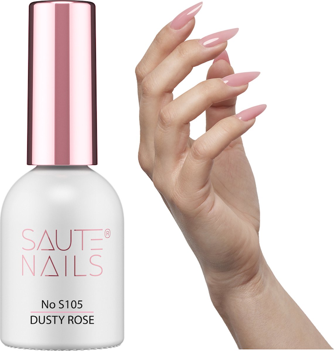 SAUTE Nails Roze UV/LED Gellak 8ml. - S105 Dusty Rose