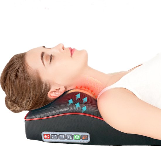 Massagekussen – multifunctioneel - shiatsu nekmassage apparaat – –...