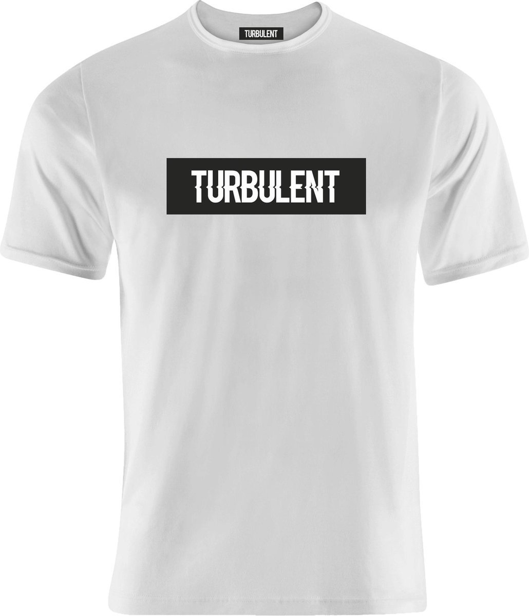 TURBULENT | T shirts Regular Fit - O-hals - T shirt heren - Wit - SALE