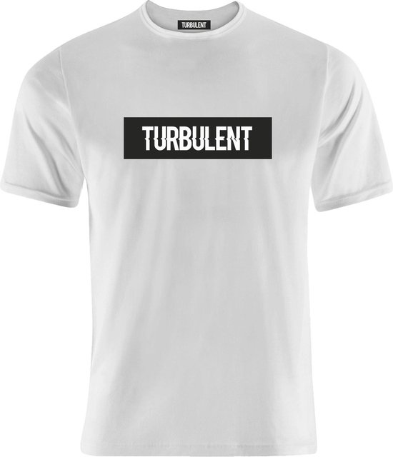 TURBULENT | T shirts Regular Fit - O-hals - T shirt heren - Wit - SALE