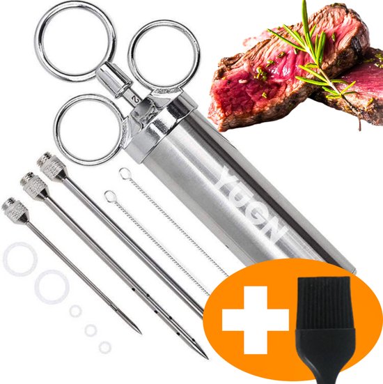 YUGN Marinade Injectiespuit Marinade Injector Vlees injectiespuit