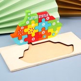 Femur Houten Kinderpuzzel - Boot – Dieren Puzzel – 3D Puzzel – Goed voor de Ontwikkeling – Montessori Speelgoed – Kinderspeelgoed