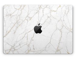 Macbook Pro 13’’ [2020 Met Apple M1 chip] Skin Marmer Wit - 3M Sticker