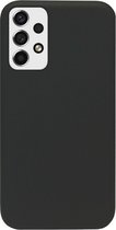 ADEL Siliconen Back Cover Softcase Hoesje Geschikt voor Samsung Galaxy A73 - Zwart
